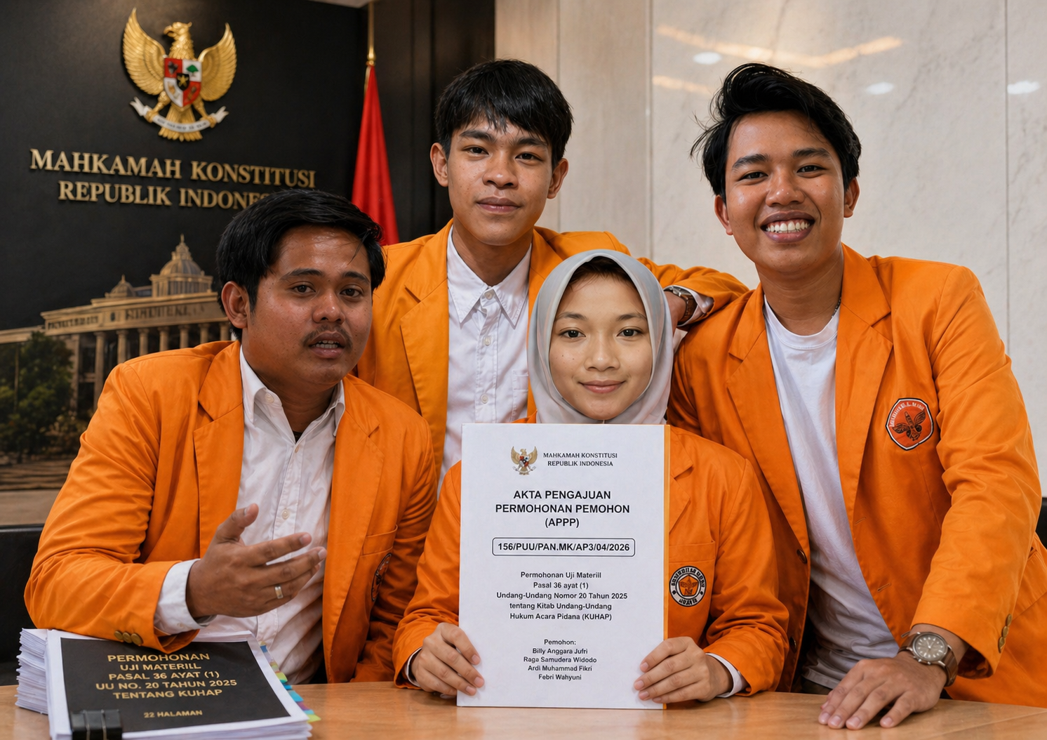 Mahasiswa FH Universitas Jambi Uji Pasal KUHAP ke Mahkamah Konstitusi Republik Indonesia, Soroti Hak Saksi atas Salinan BAP